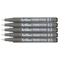 Artline Drawing System Pens Black